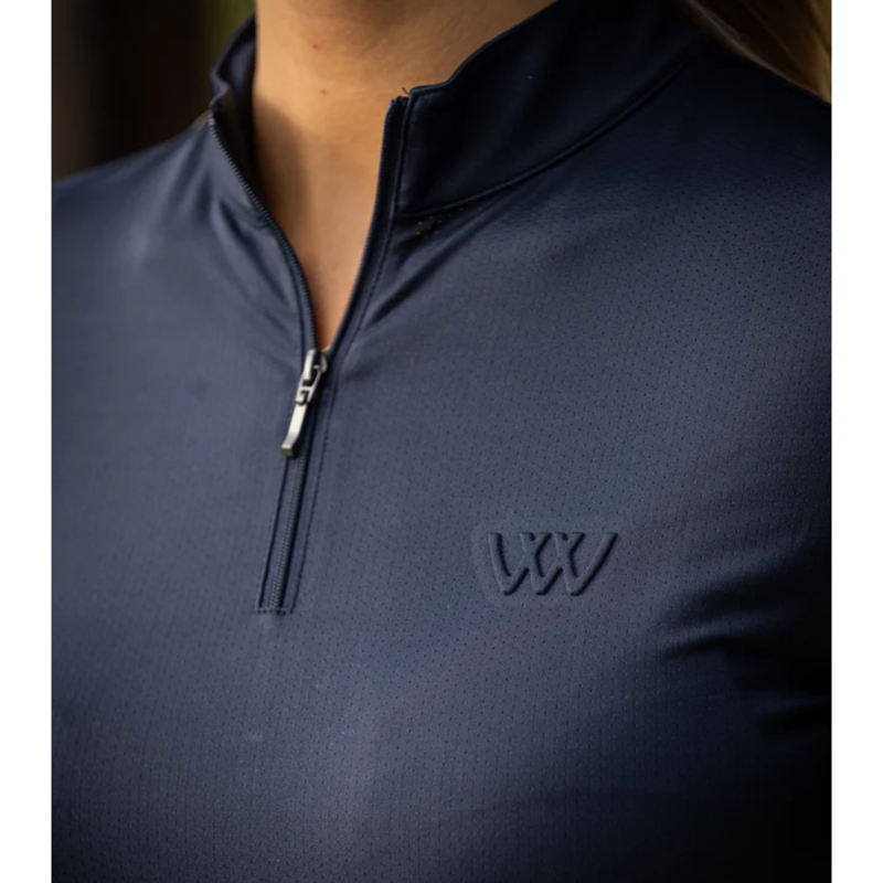 Woof Wear Ladies Short Sleeve iVent Shirt - Navy-2