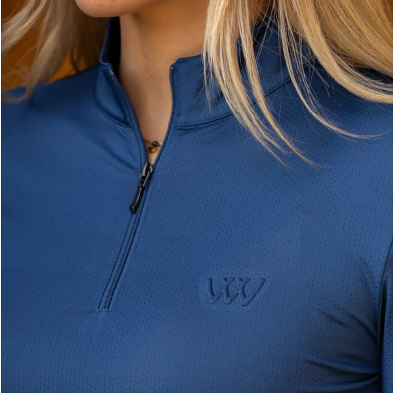 Woof Wear Ladies Long Sleeve iVent Shirt - Petrol-2