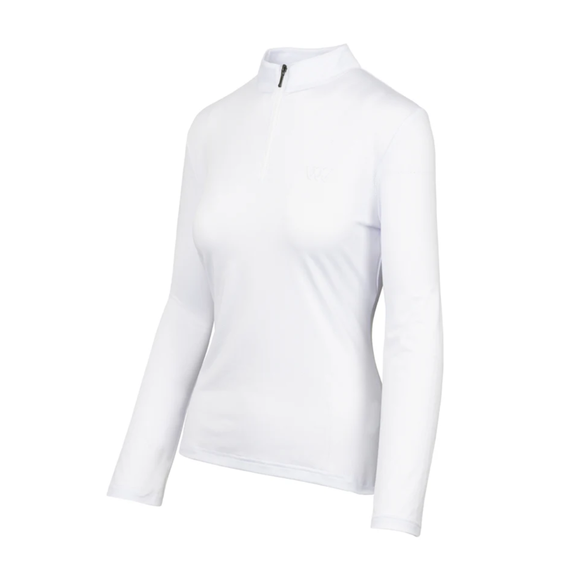 Woof Wear Ladies Long Sleeve iVent Shirt - White