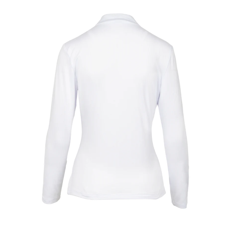 Woof Wear Ladies Long Sleeve iVent Shirt - White-1
