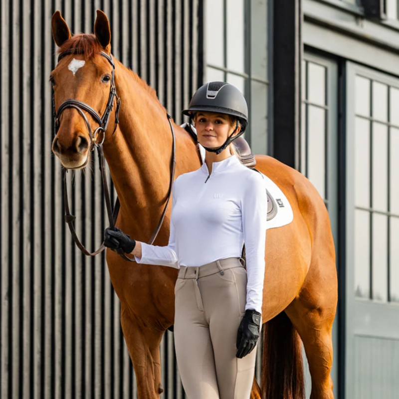 Woof Wear Ladies Long Sleeve iVent Shirt - White-4