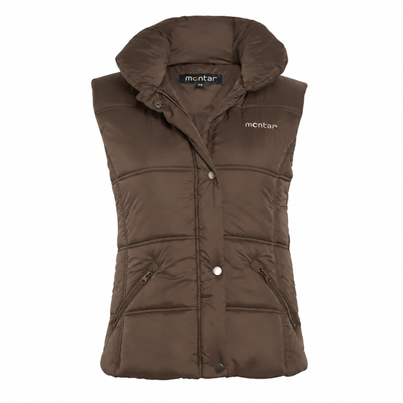 Montar Ladies Padded Gilet - Brown