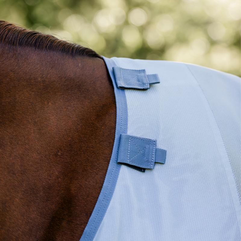 Horseware Amigo Bug Rug Fly Sheet - Heather Blue/Blue/Silver-6