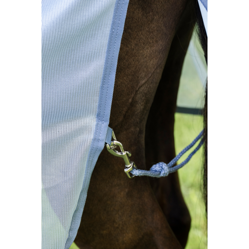 Horseware Amigo Bug Rug Fly Sheet - Heather Blue/Blue/Silver-3