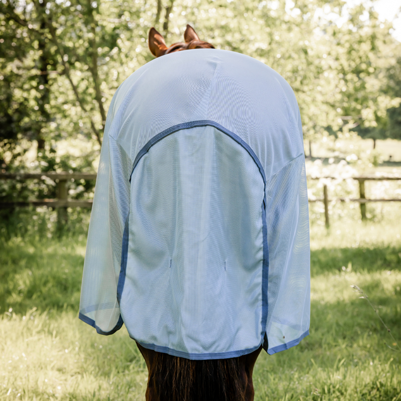Horseware Amigo Bug Rug Fly Sheet - Heather Blue/Blue/Silver-1