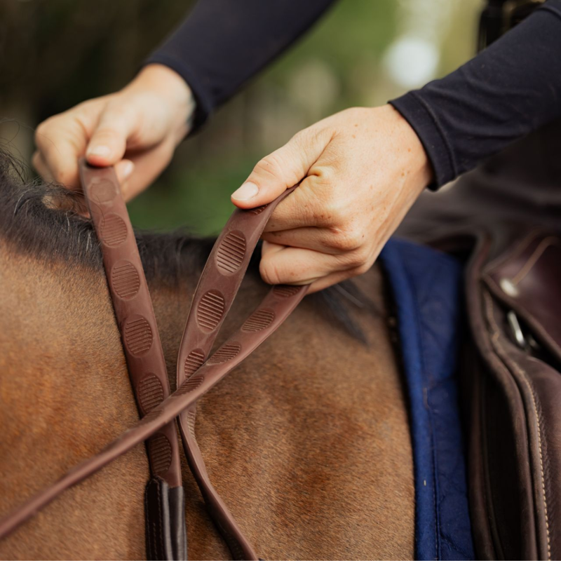 Mackey Classic Precision Grip Reins - Brown