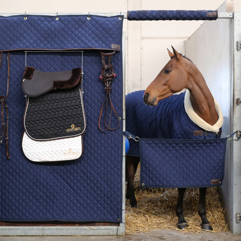 Kentucky Stable Curtain - Navy-1