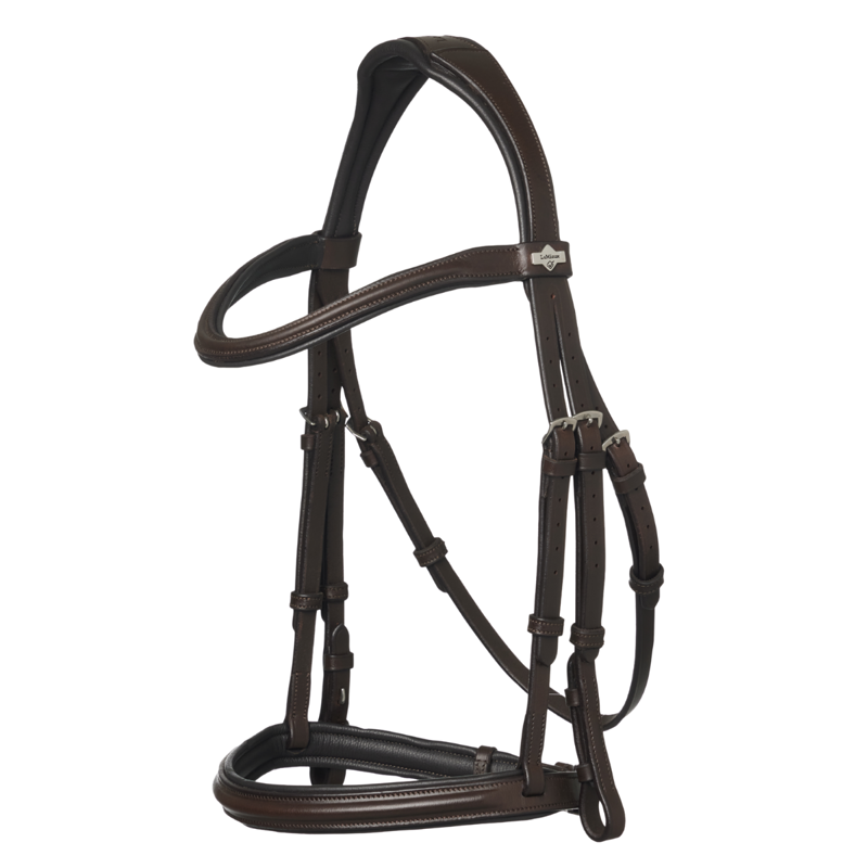 LeMieux Arika Cavesson Bridle - Brown/Silver