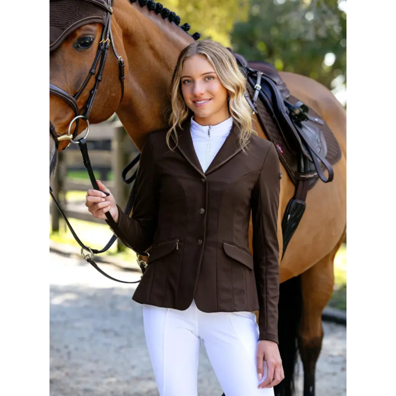 LeMieux Brilliance Diana Show Jacket - Espresso-1