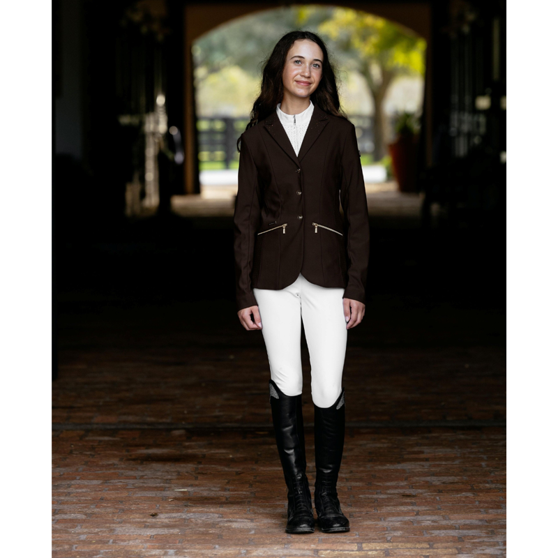 LeMieux Brilliance Junior Pro Show Jacket - Espresso-5