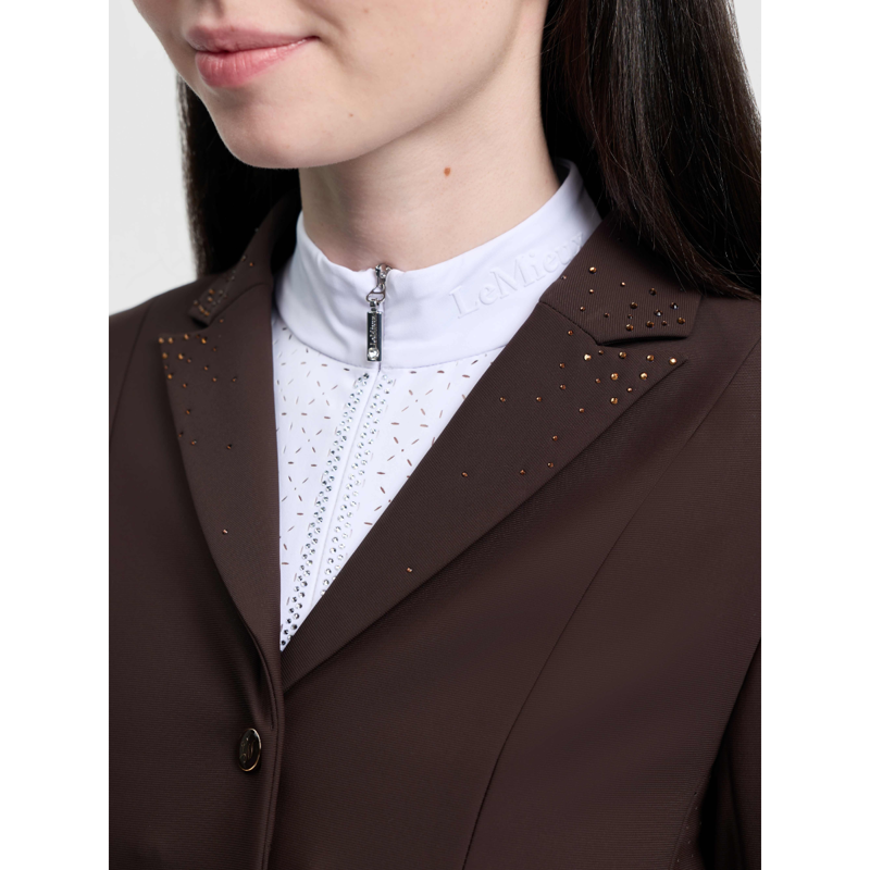 LeMieux Brilliance Junior Pro Show Jacket - Espresso-4