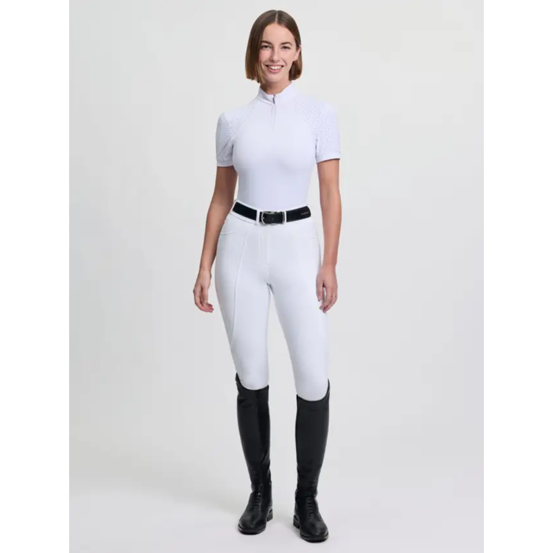 LeMieux Brilliance Verity Short Sleeve Show Shirt - White-2