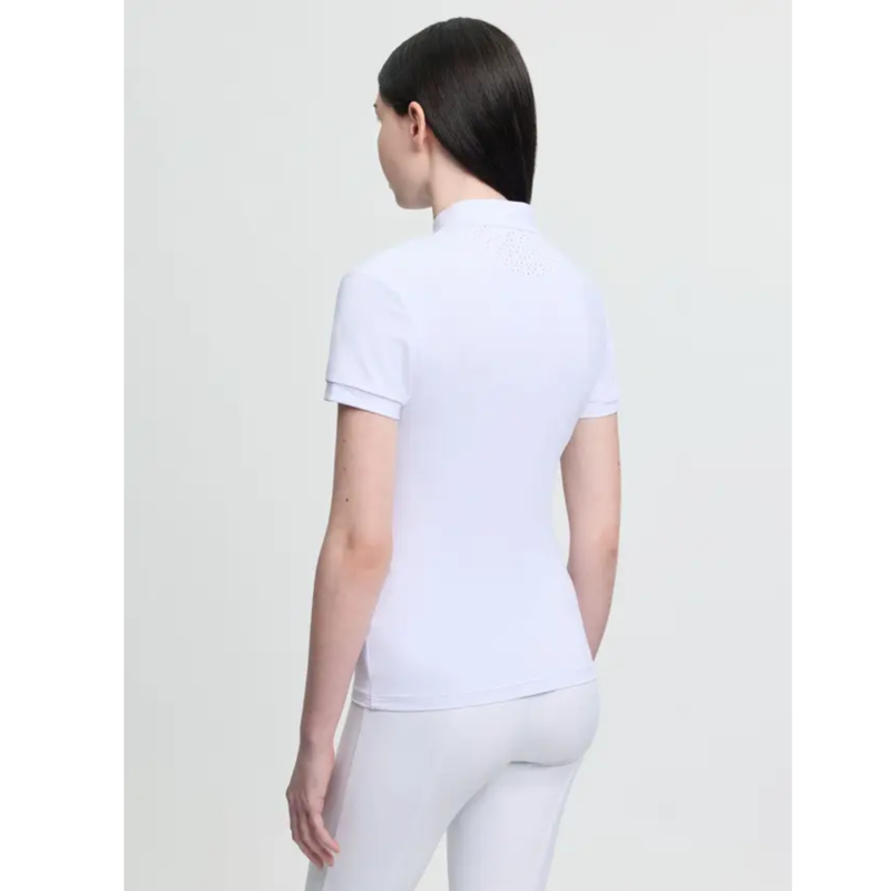 LeMieux Young Rider Brilliance Livvy Short Sleeve Show Shirt - White-1