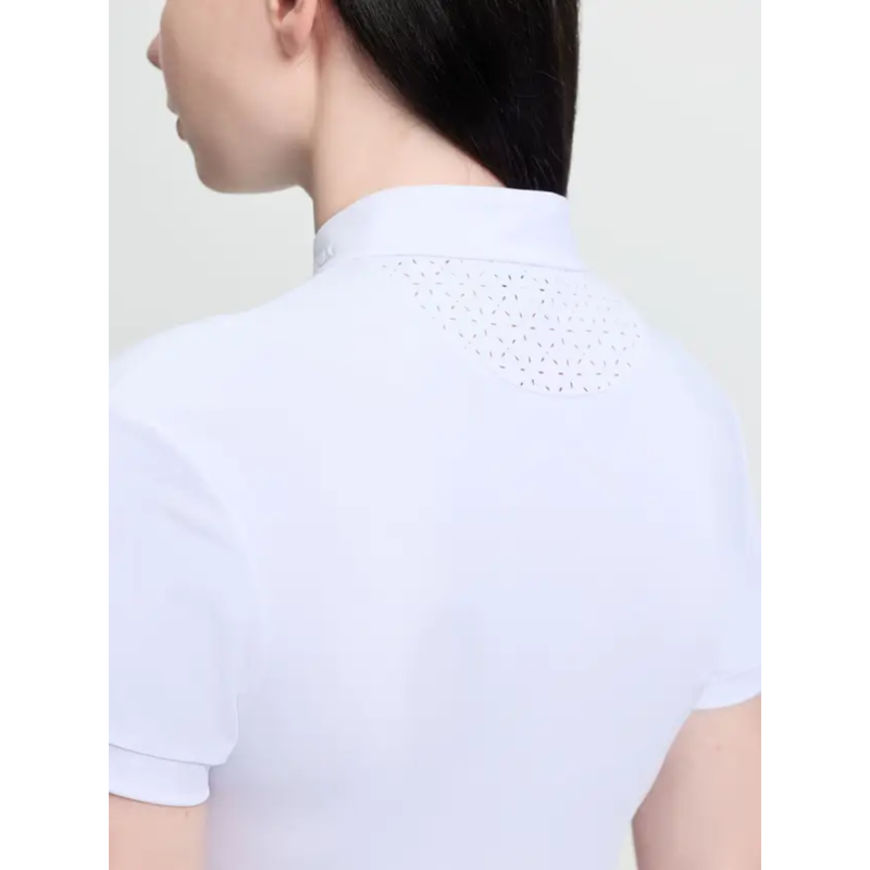 LeMieux Young Rider Brilliance Livvy Short Sleeve Show Shirt - White-3