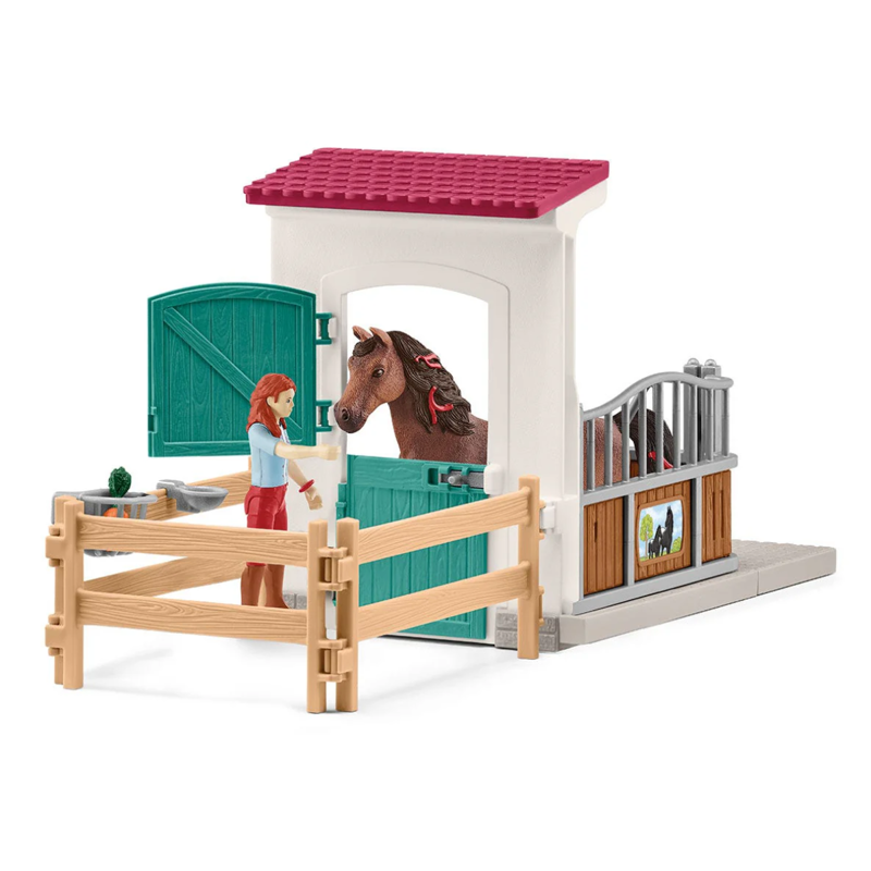Schleich Horsebox with Hannah and Cayenne-1