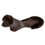 Acavallo Therapeutic Gel Pad Cut Out Eco-Wool Just Gel - Brown/Brown