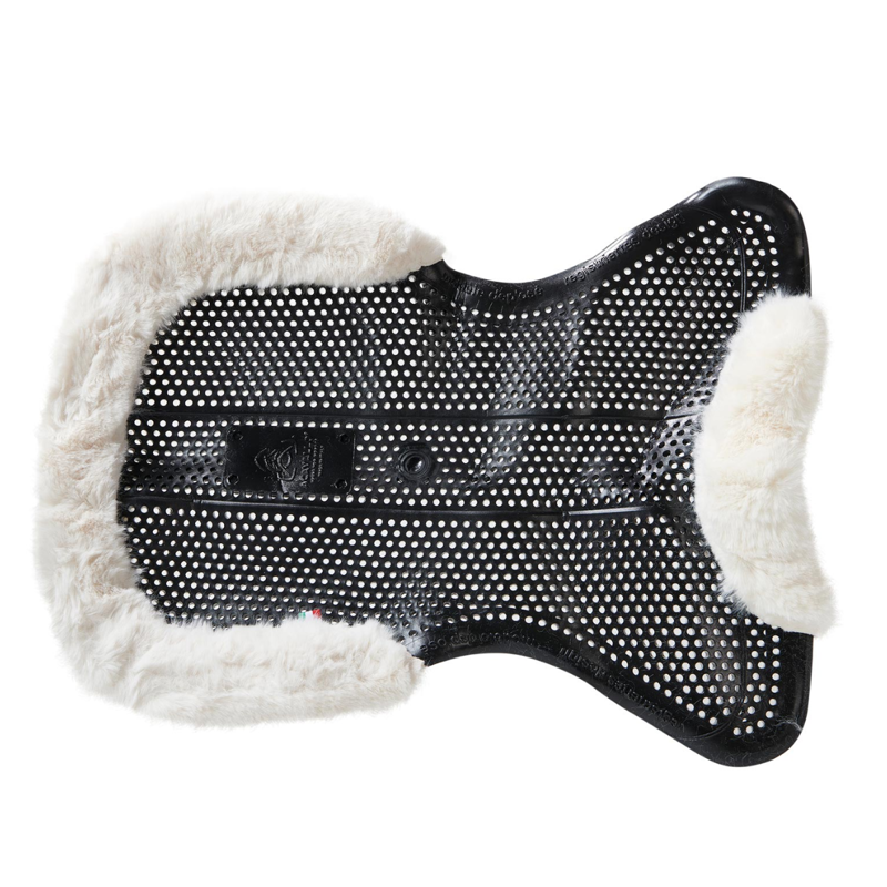 Acavallo Therapeutic Gel Pad Cut Out Eco-Wool Just Gel - Black/Natural-2