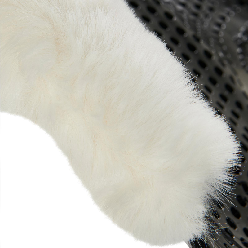 Acavallo Therapeutic Gel Pad Cut Out Eco-Wool Just Gel - Black/Natural-3