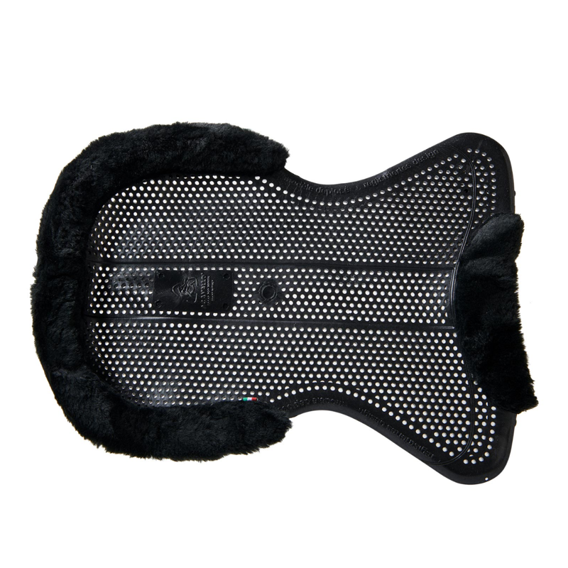 Acavallo Therapeutic Gel Pad Cut Out Eco-Wool Just Gel - Black/Black-2