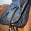 Cameo Suede Dressage Saddlepad - Black