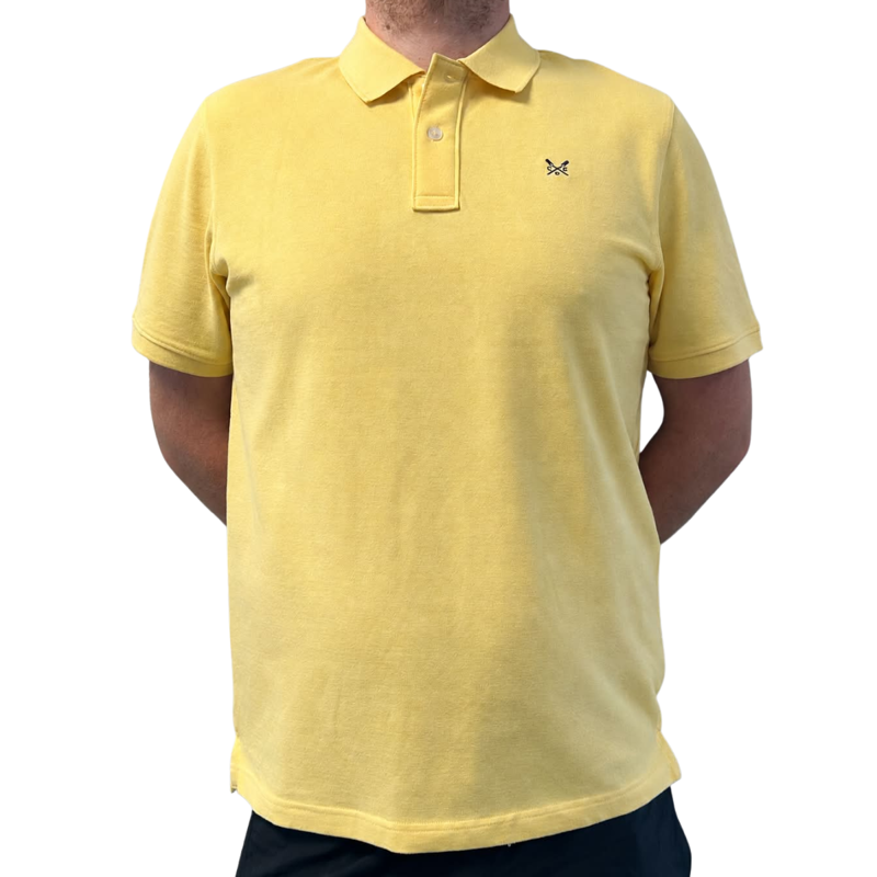 Crew Clothing Men's Classic Pique Polo - Yellow