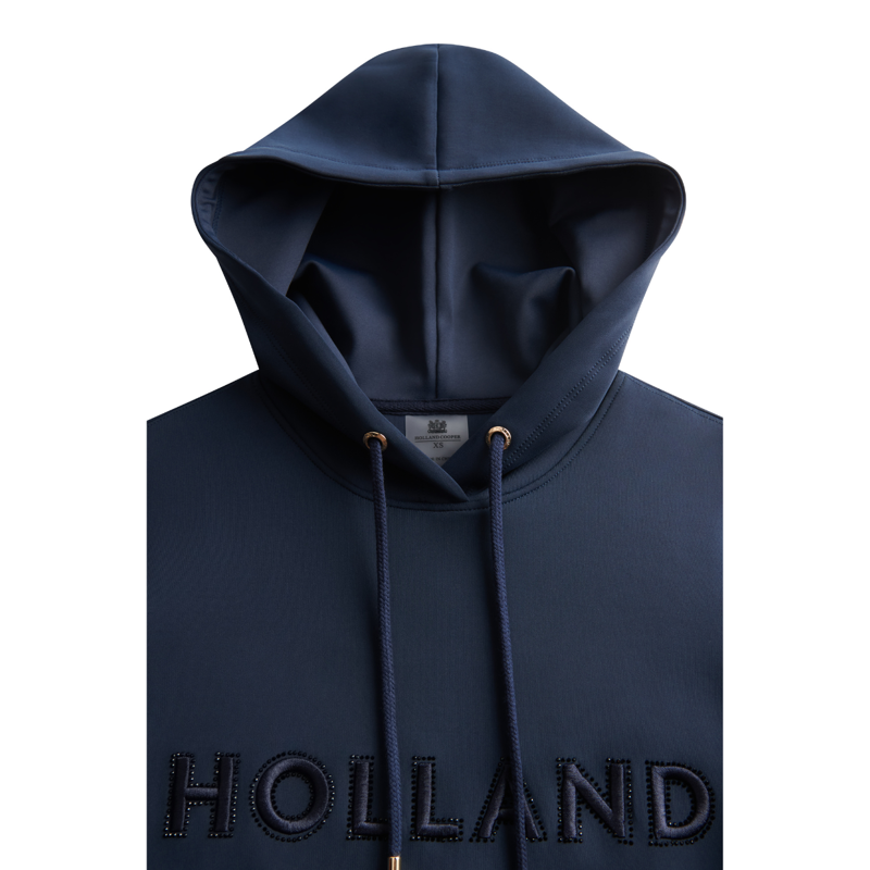 Holland Cooper Crystal Hoodie - Ink Navy-5