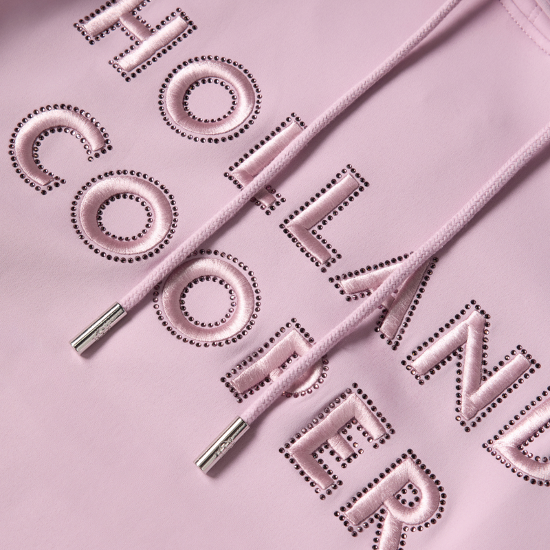 Holland Cooper Crystal Hoodie - Dawn Pink-6