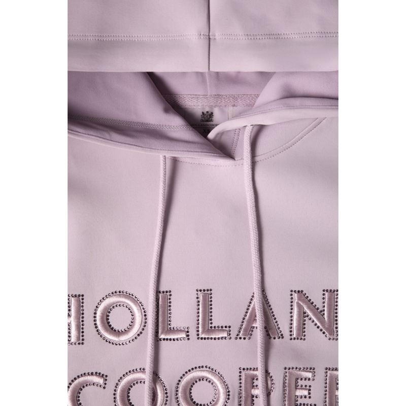 Holland Cooper Crystal Hoodie - Dawn Pink-5