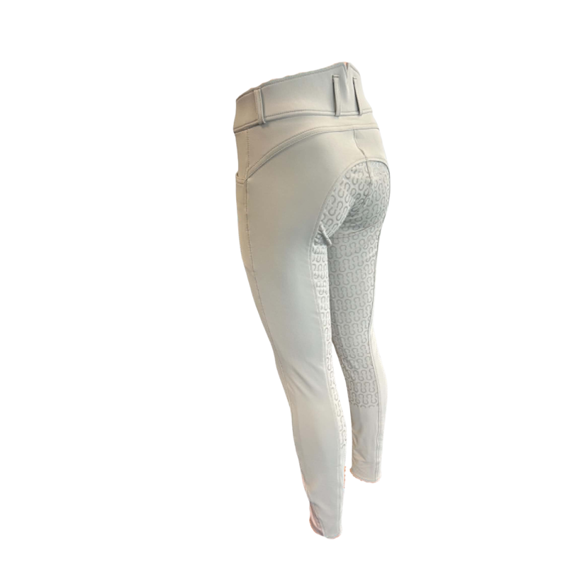 Montar ESS High Waist Full Seat Breeches - Silver Grey-1