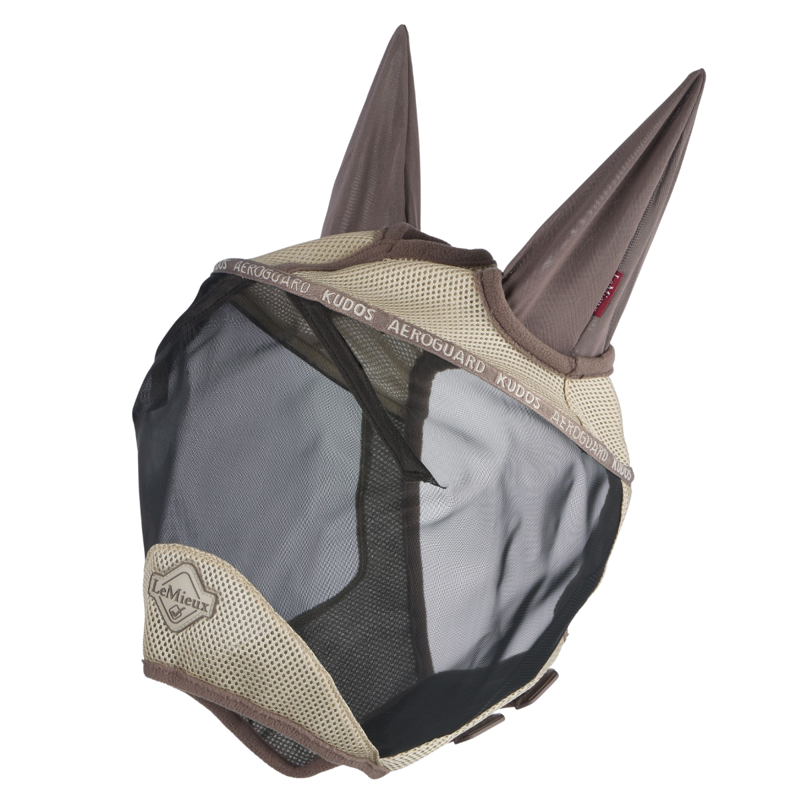 LeMieux Kudos AeroGuard Half Fly Mask - Pecan