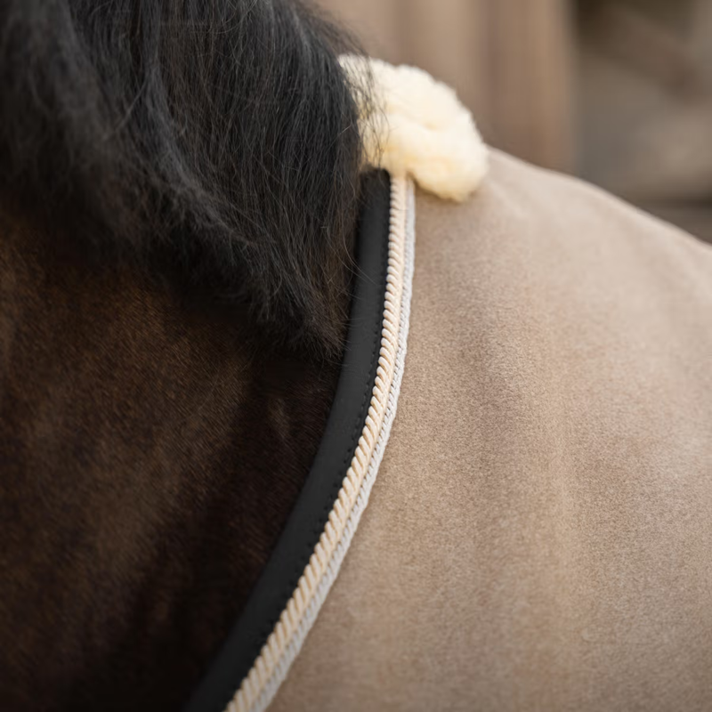 Kentucky Vegan Wool Fleece Show Rug - Beige-3