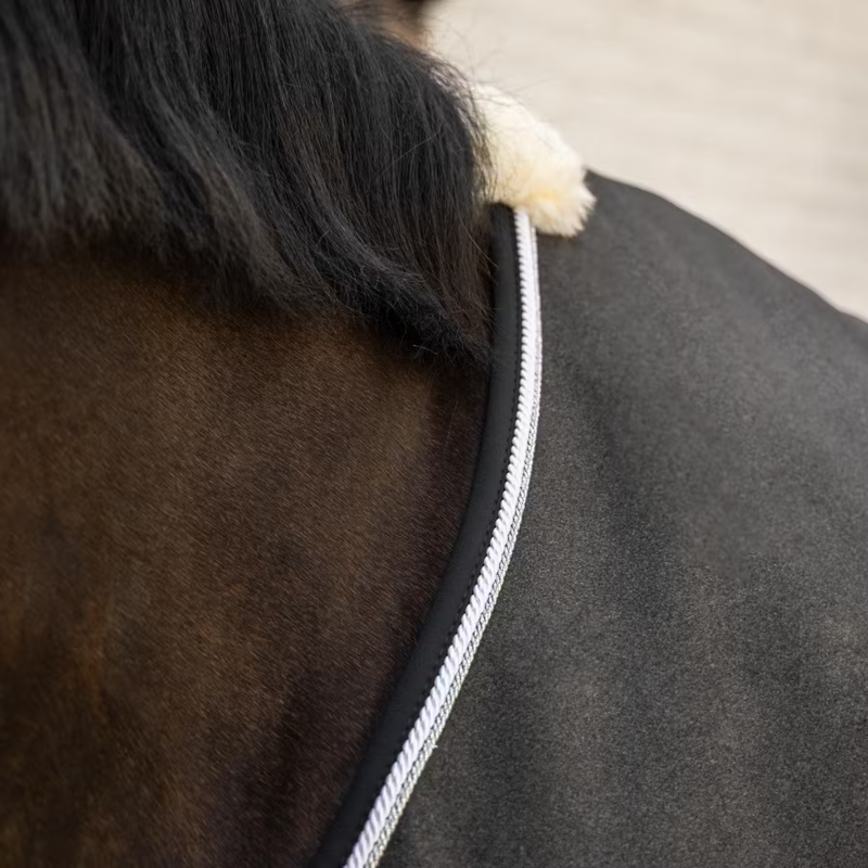 Kentucky Vegan Wool Fleece Show Rug - Grey-2
