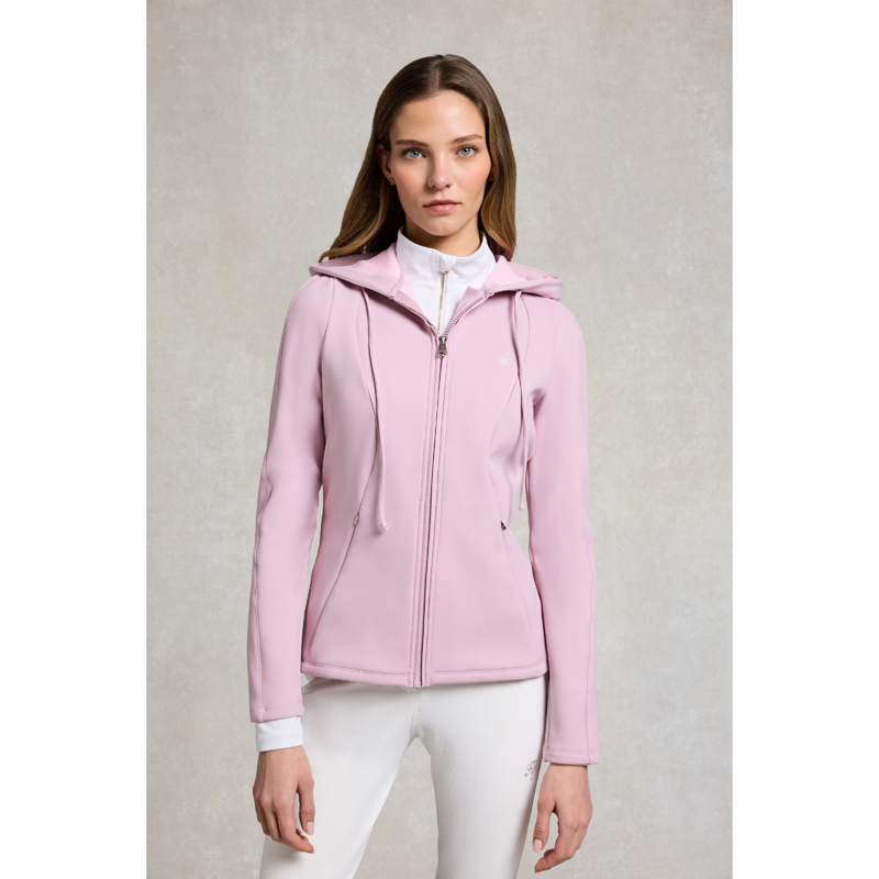 Holland Cooper Chiltern Zip Hoodie - Dawn Pink-3