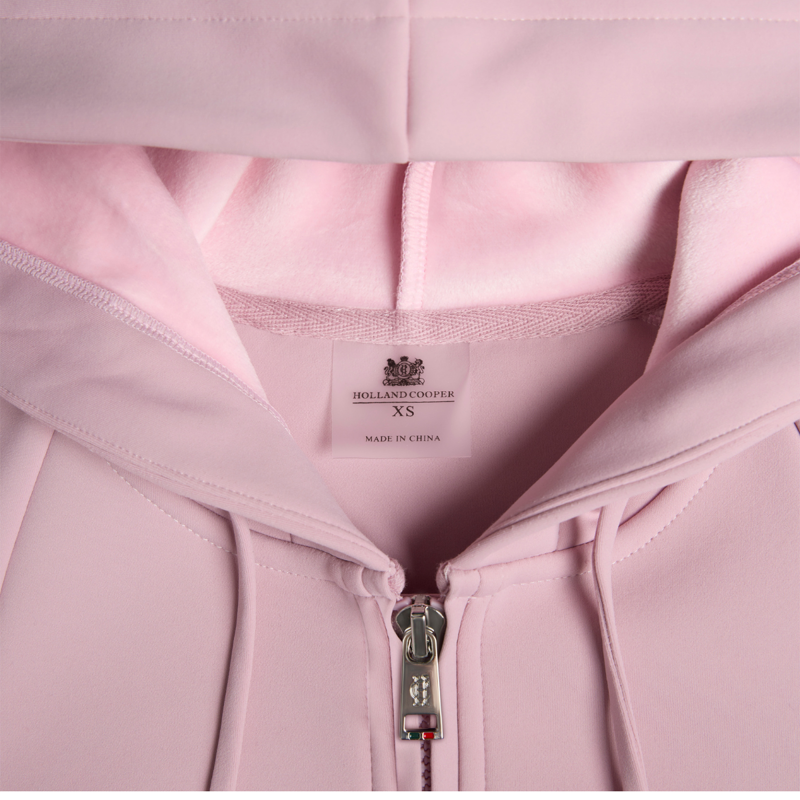 Holland Cooper Chiltern Zip Hoodie - Dawn Pink-5