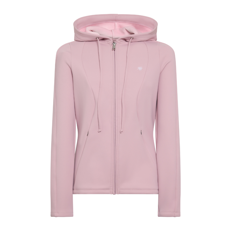 Holland Cooper Chiltern Zip Hoodie - Dawn Pink-4