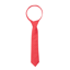 Supreme Products Child's Show Tie - Red/Gold Diamonds