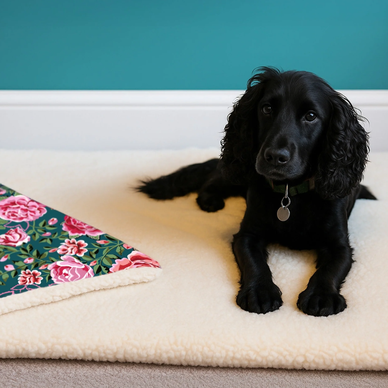 Cath Kidston Dolly Rose Pet Blanket-1