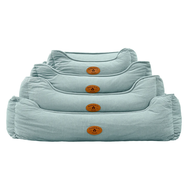 Banbury and Co Seafoam Corduroy Box Bed