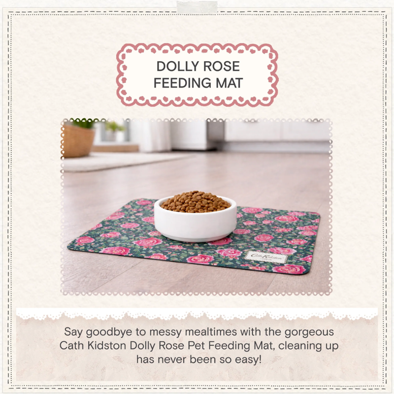 Cath Kidston Dolly Rose Pet Feeding Mat-1