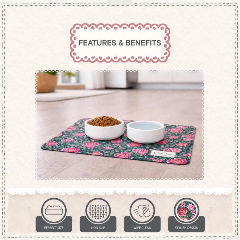 Cath Kidston Dolly Rose Pet Feeding Mat-4