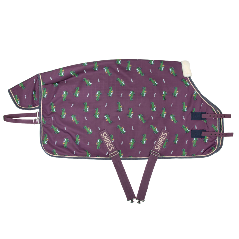 Shires Winnie and Me 100 Turnout Rug - Burgundy-1