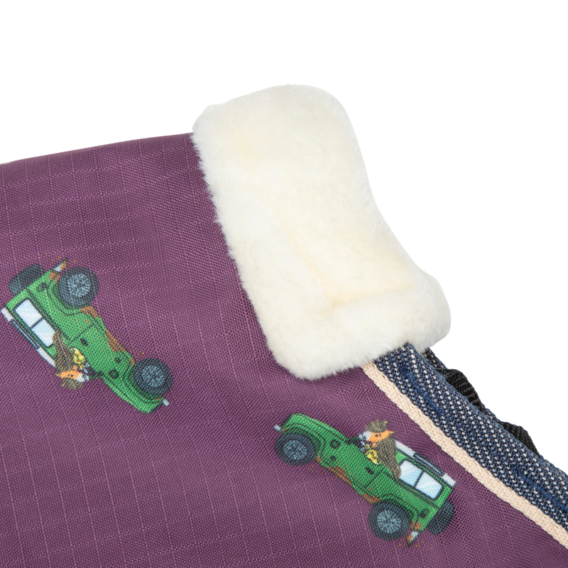 Shires Winnie and Me 100 Turnout Rug - Burgundy-4
