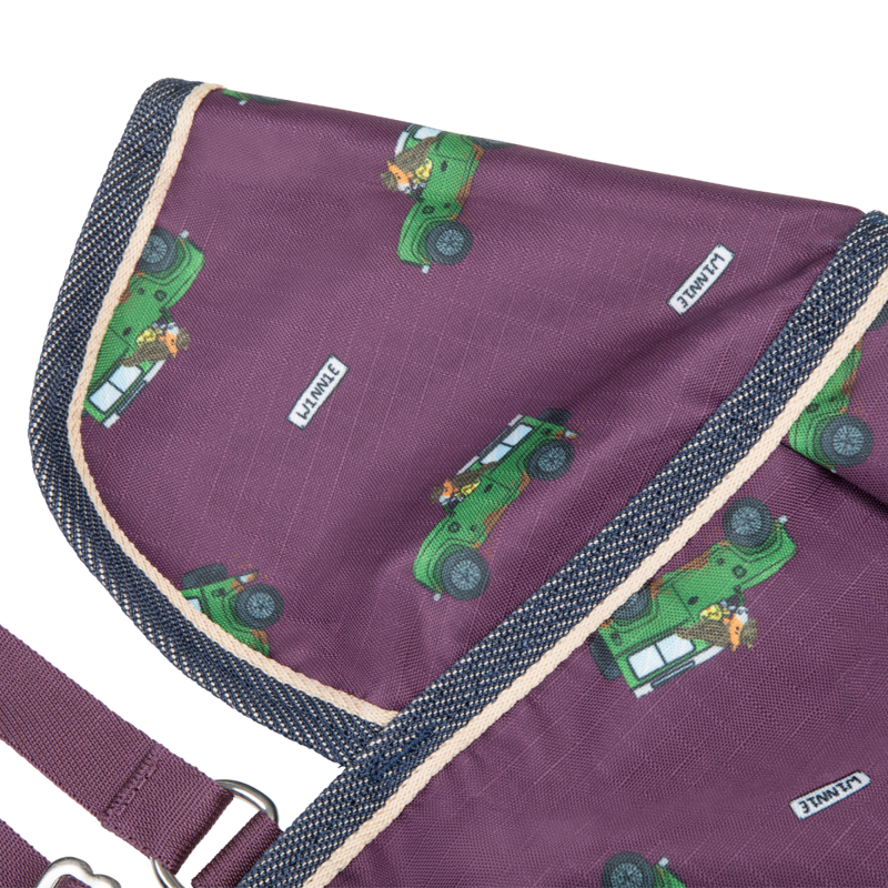 Shires Winnie and Me 100 Turnout Rug - Burgundy-5