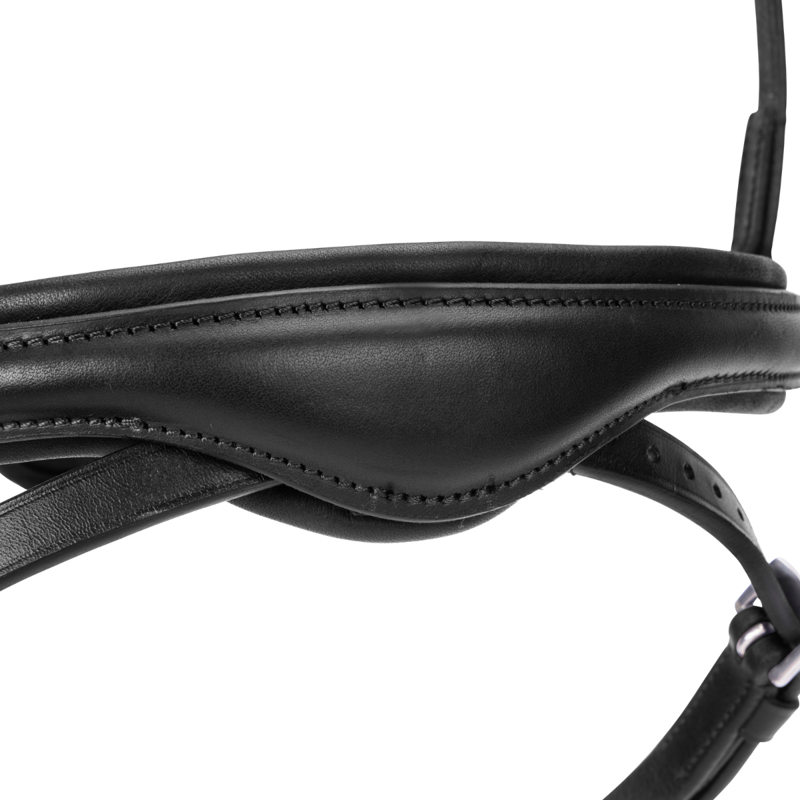 Shires Velociti LUSSO Elite Flash Noseband - Black-1