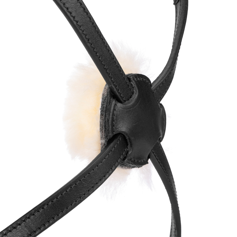 Shires Velociti LUSSO Elite Grackle Noseband - Black-1