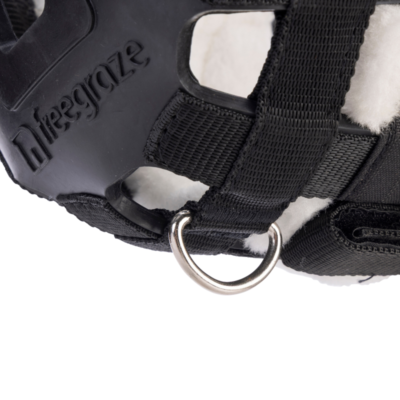 Shires Freegraze Grazing Muzzle Attachment - Black-2