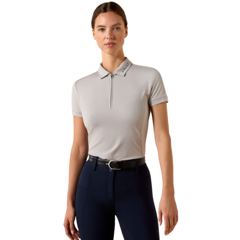 Ariat Women's Bandera 1/4 Zip Polo - Show Grey
