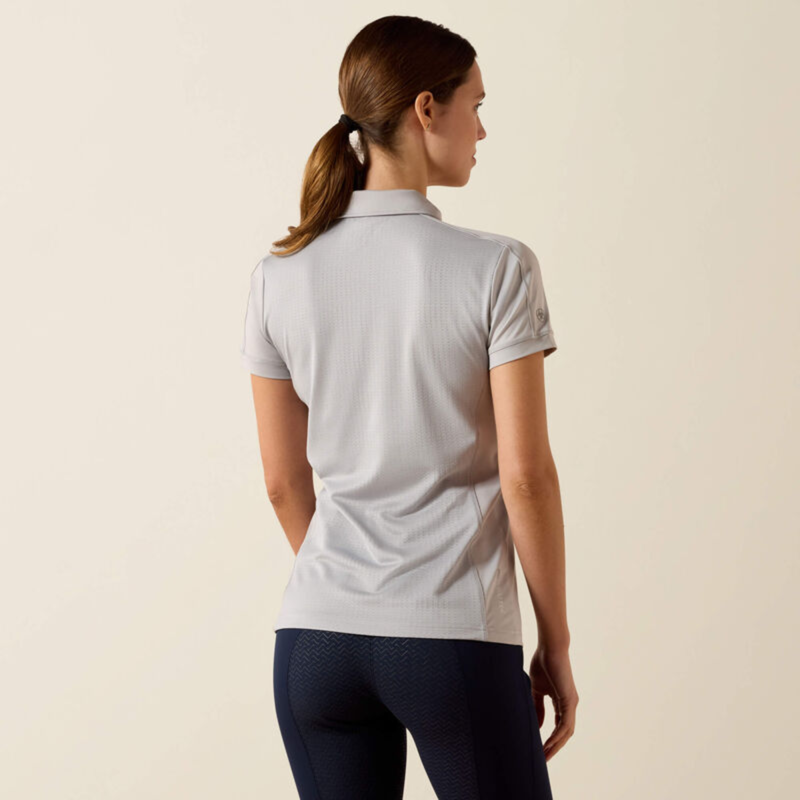 Ariat Women's Bandera 1/4 Zip Polo - Show Grey-1