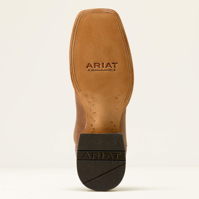 Ariat Men's County Roads Wide Square Toe Cowboy Boot - Wheat Tan-2
