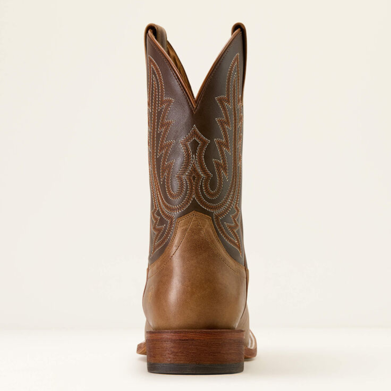 Ariat Men's County Roads Wide Square Toe Cowboy Boot - Wheat Tan-4